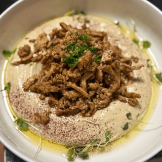 Hummus with Chicken Shawarma