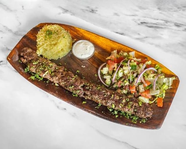 Spicy Turkish Kabob Platter.