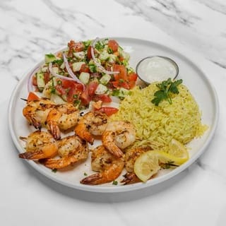 Shrimp Kabob Platter